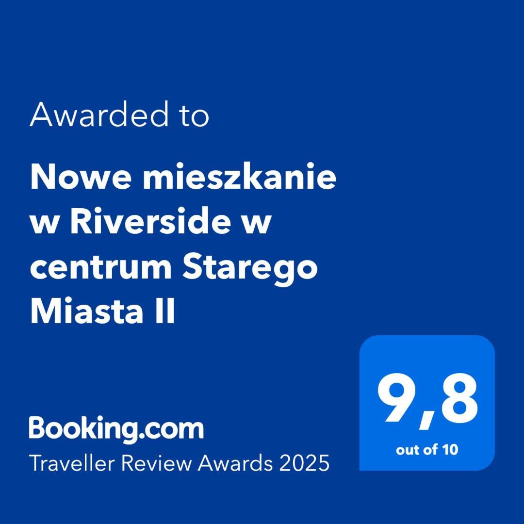 Nowe Mieszkanie W Riverside W Centrum Starego Miasta II Z Parkingiem 格但斯克 外观 照片